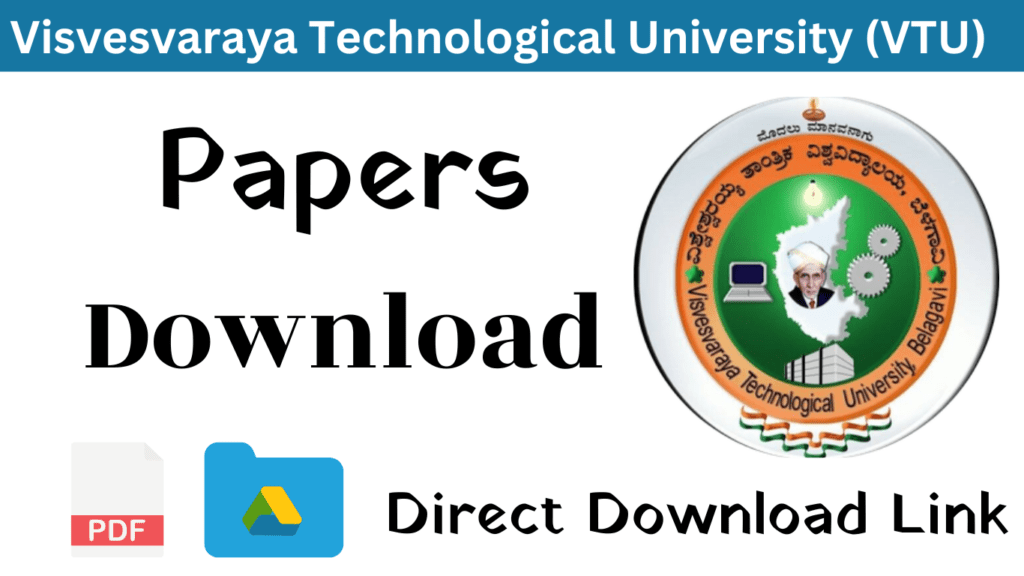 Download Vtu Previous Year Question Papers Pdf