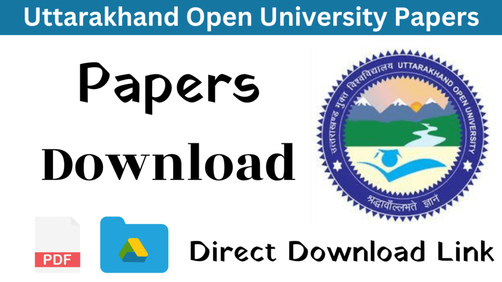 uou old question papers uttarakhand open university old question paper
