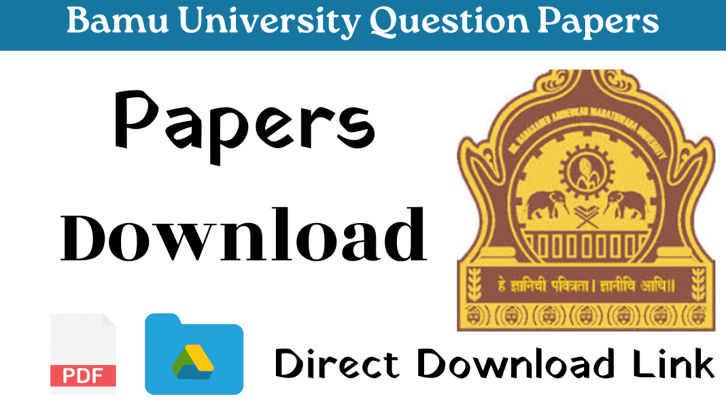 Bamu University Question Papers