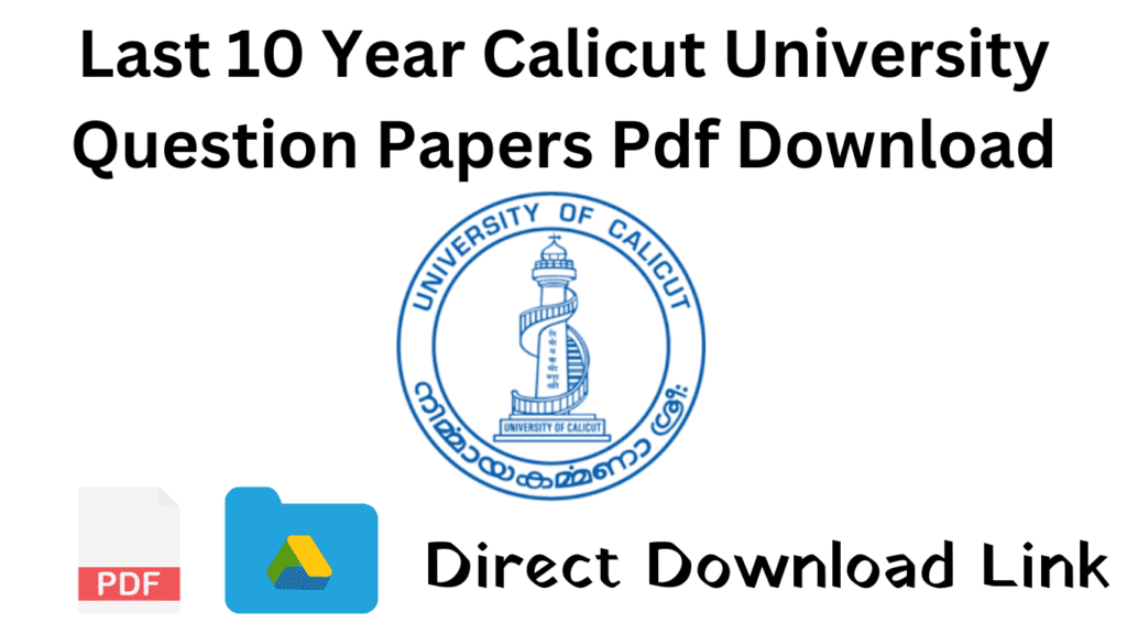 Calicut university previous question papers