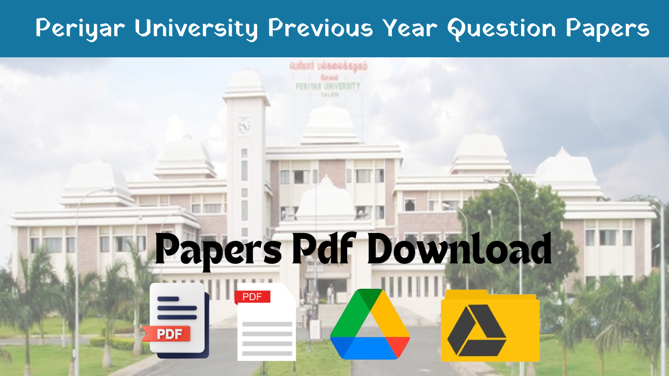 Periyar University Previous Year Question Papers