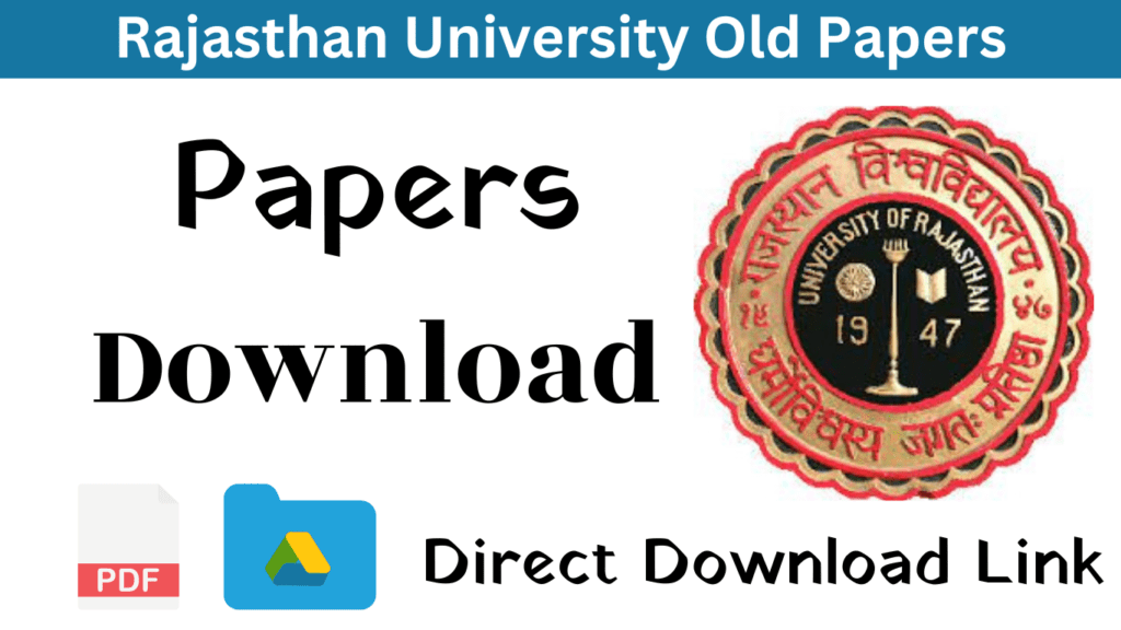 rajasthan university previous year question papers download pdf