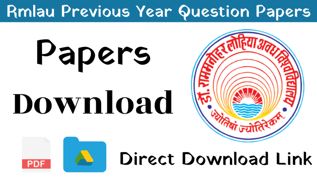 
Rmlau Previous Year Question Papers