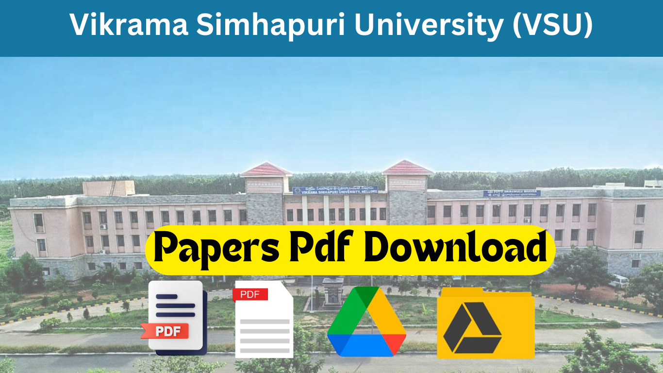 Download Vsu Previous Question Papers In PDf