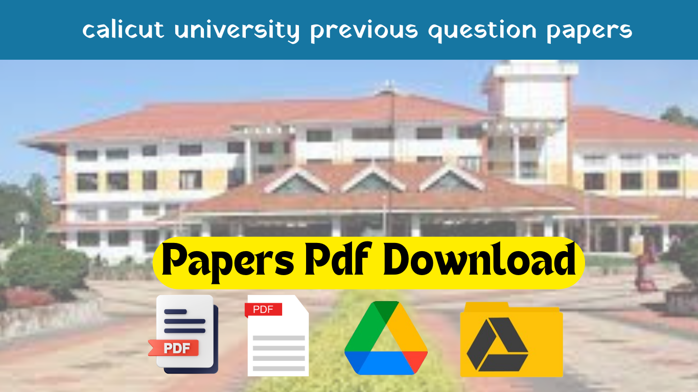 calicut university previous question papers