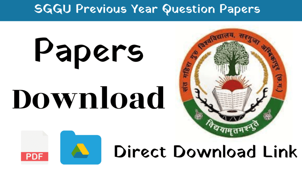 sarguja university question papers