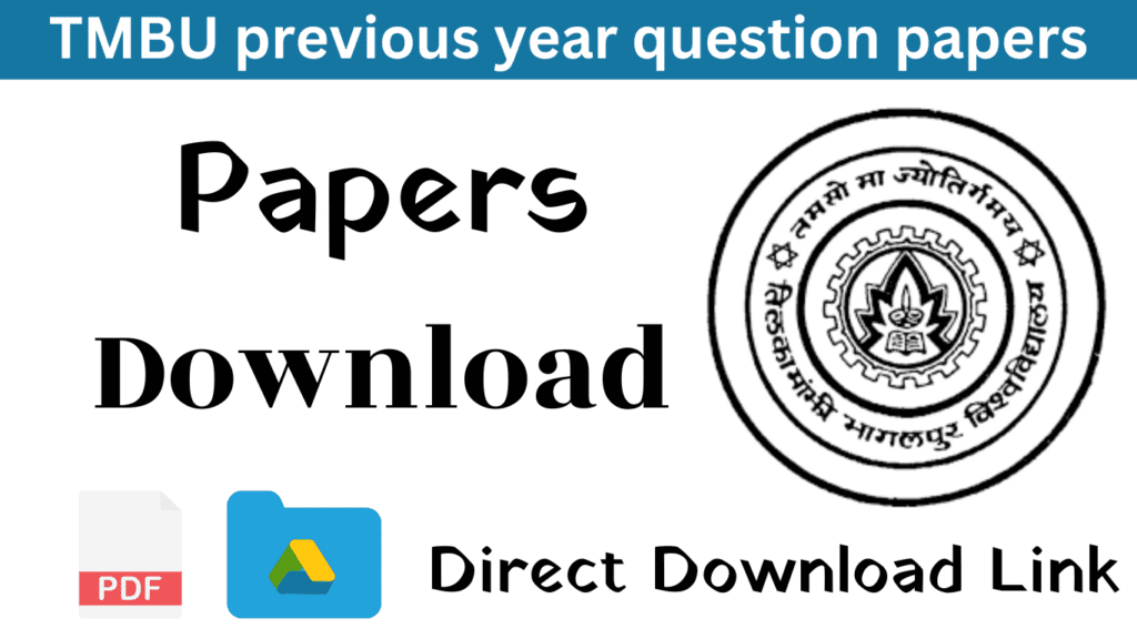 tmbu previous year question papers